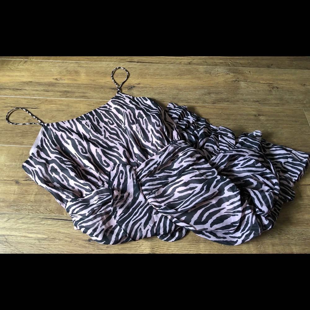 ENDLESS ROSE-NWT Thin Strap Ruffle Dress